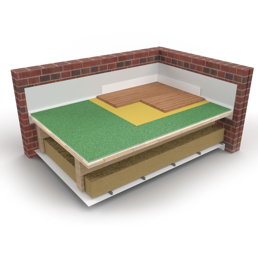 Tekfon Acustop Acoustic Vapour Floor Deck | 2400mm x 600mm