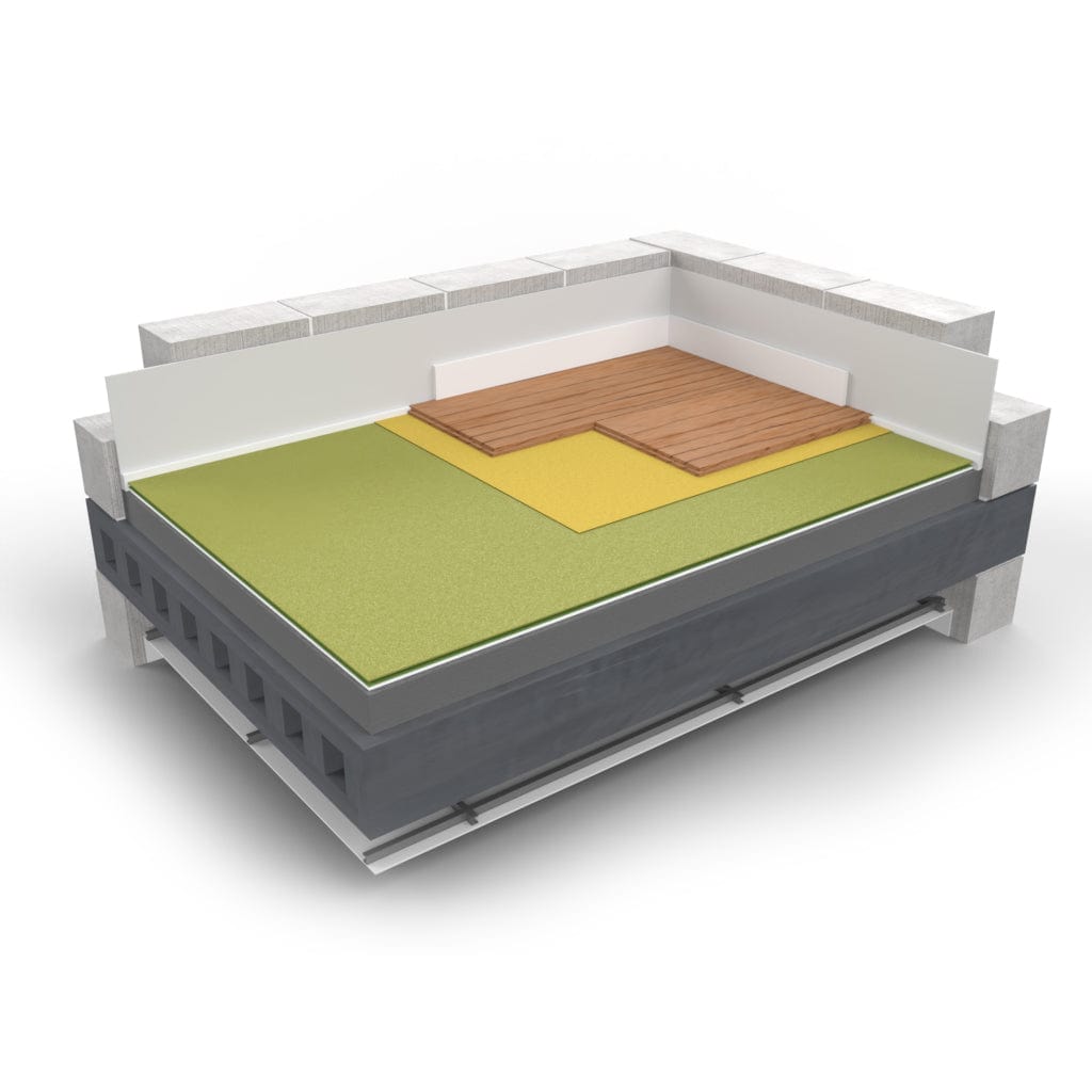 Tekfon Acustop Acoustic Vapour MDF Slimline Overlay Board | 1200 x 600 x 19mm