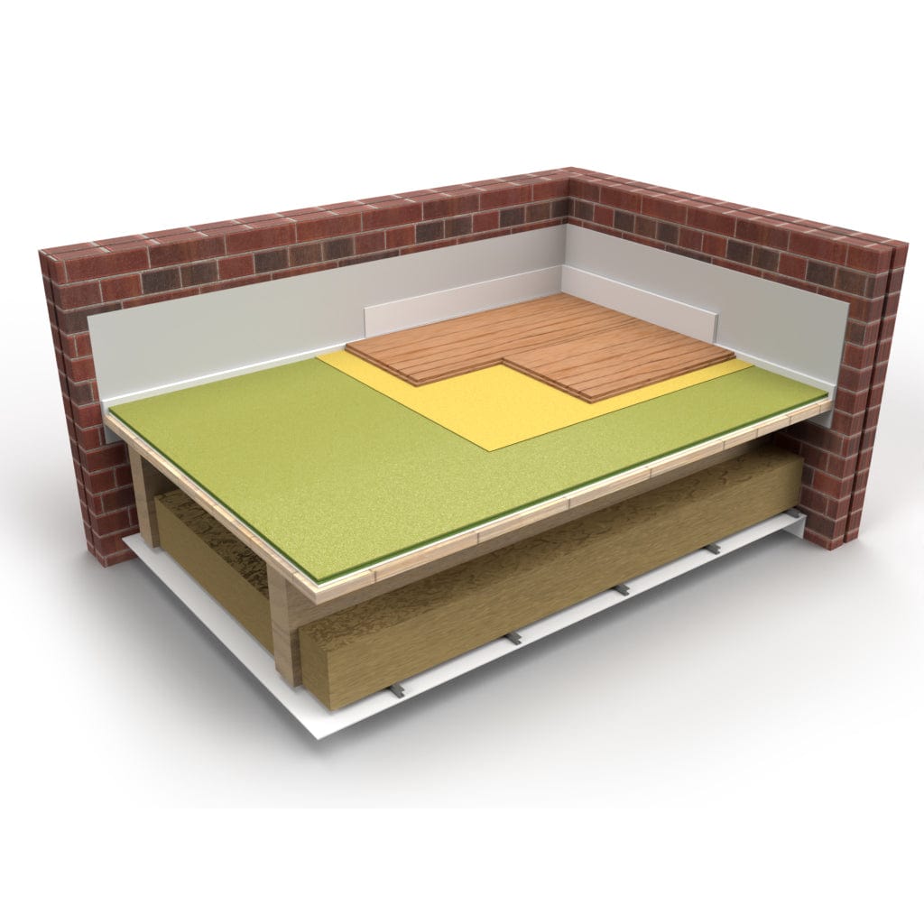 Tekfon Acustop Acoustic Vapour MDF Slimline Overlay Board | 1200 x 600 x 19mm
