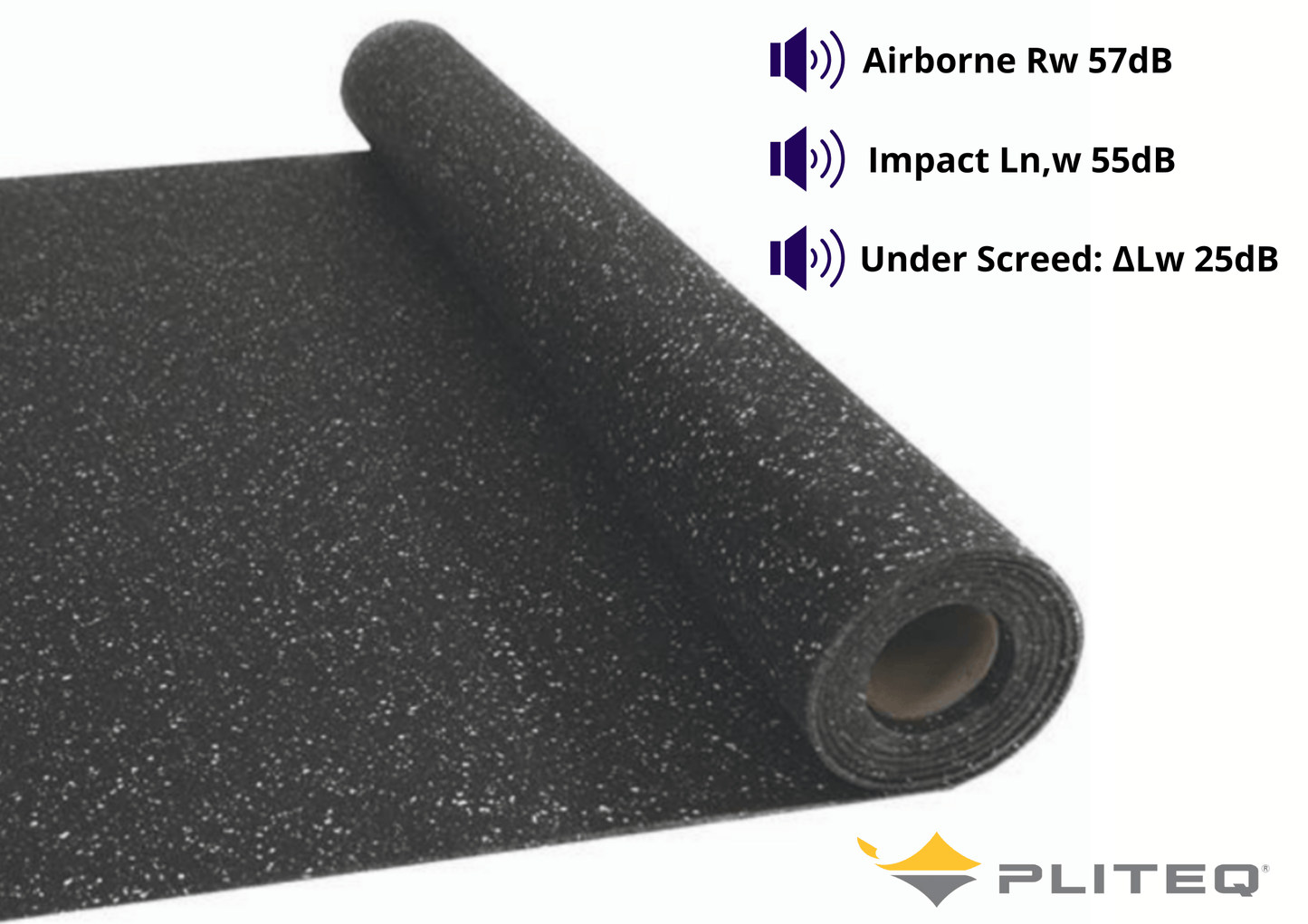 Pliteq® Sound Dampening Panels & Foam Pliteq Geniemat Underscreed FF05NP Acoustic Layer 5mm (11.15sqm)