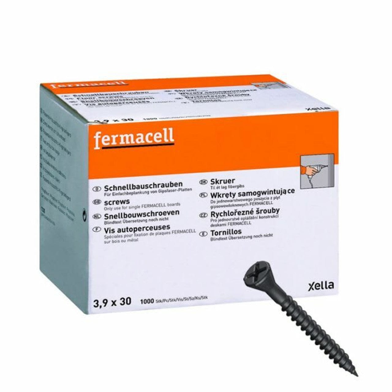 Fermacell Fermacell® 30mm Screws with Drill Tip | 3.5mm x 30mm | Box of 1000