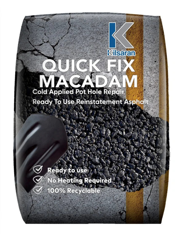 Kilsaran Cement, Mortar & Concrete Mixes Quick Fix Macadam Pot Hole Bag Repair 25kg