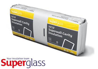 Superglass Insulation Superglass Superwall 36 Cavity Wall Batt