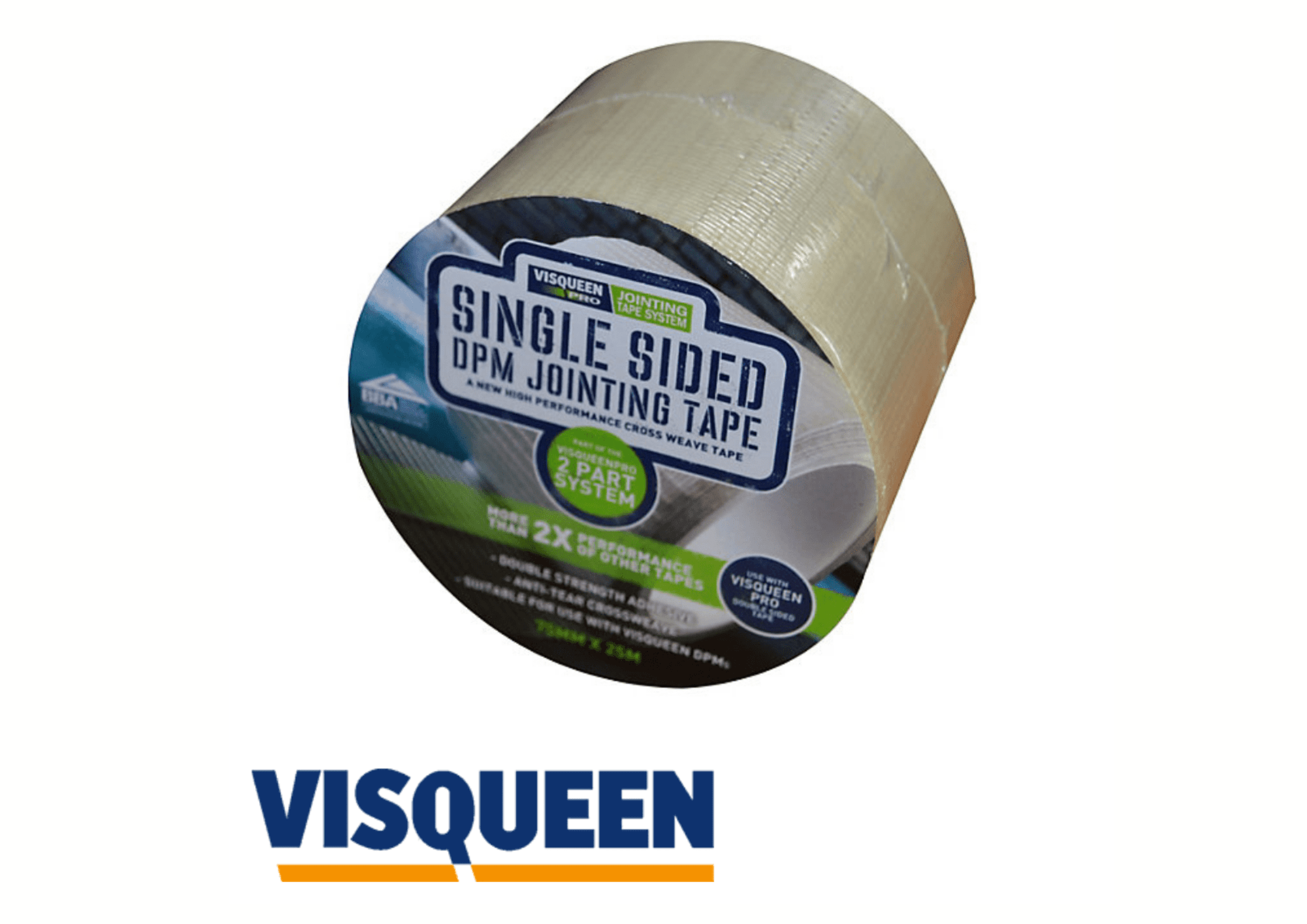 Visqueen Hardware Tape Visqueen Single Sided Jointing Tape 75mm x 25m
