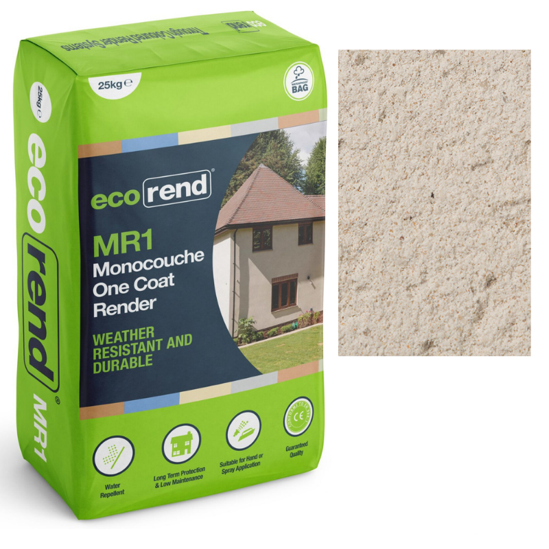 eco Portland Stone MR1 Eco Rend Monocouche One Coat Render