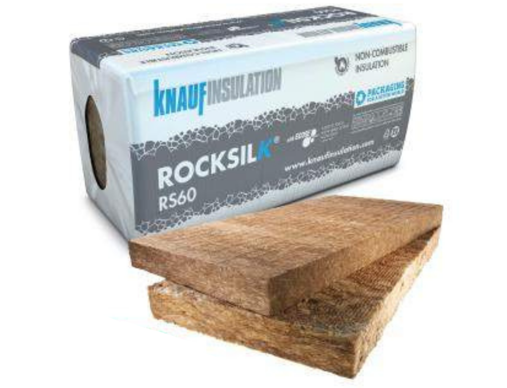 Knauf 600 x 1200 x 25mm (12.92m2/ Pack) - 18 slabs Knauf Earthwool / Rocksilk Building Slab - RS60