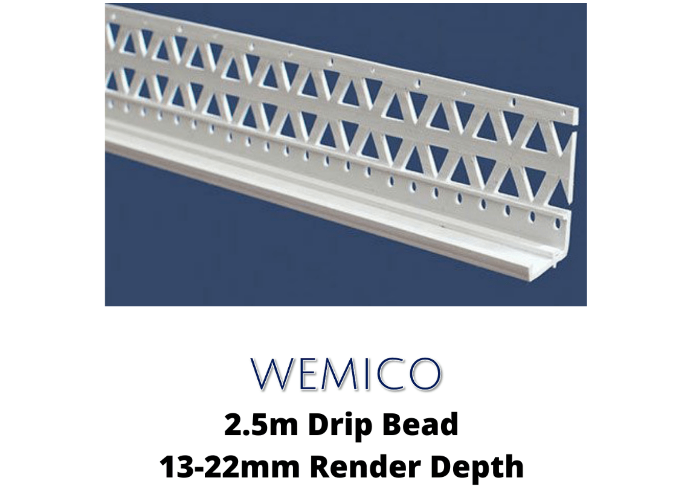 Wemico IVORY X 5 Wemico D20 PVC Drip Bead 2.5m