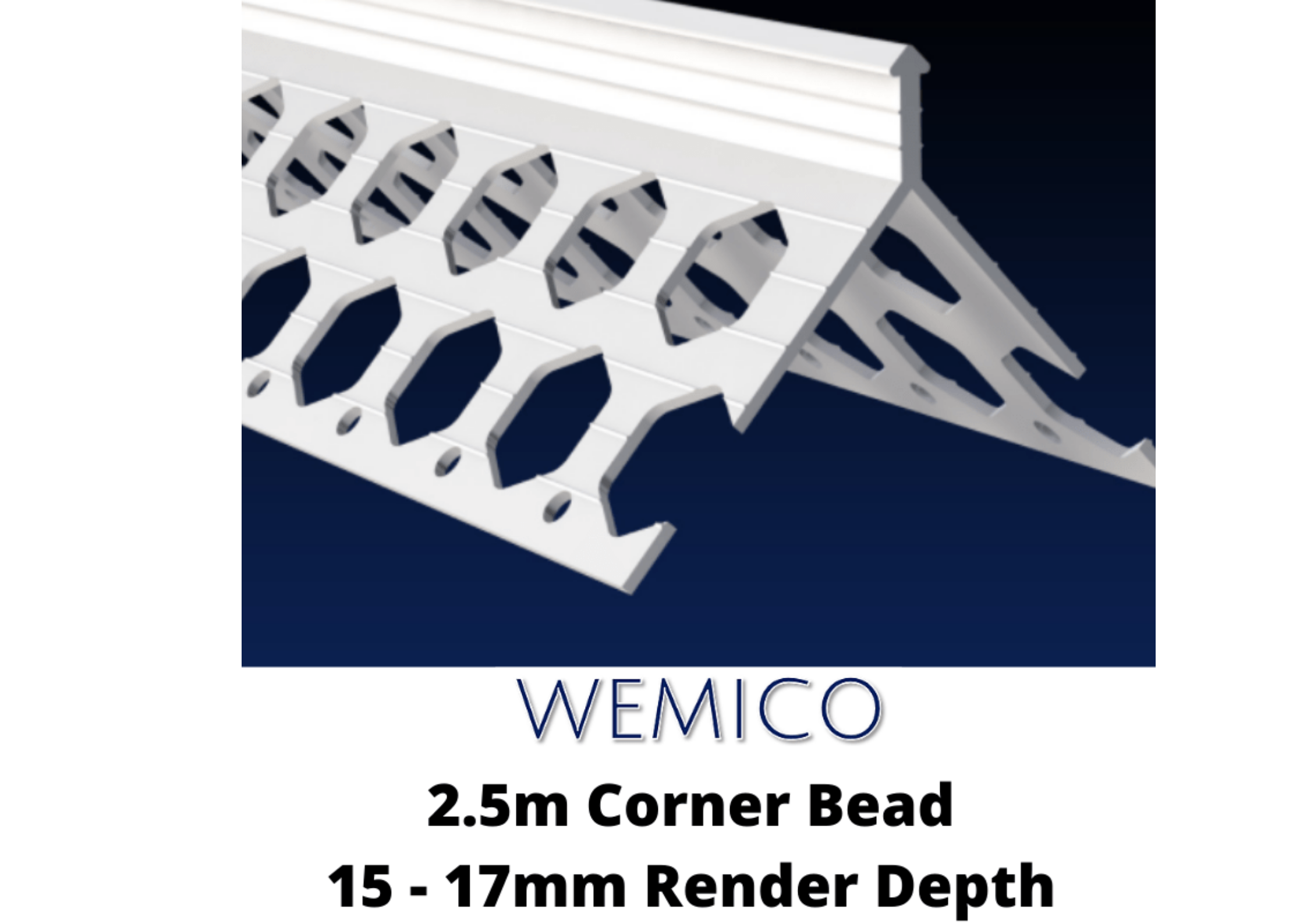 Wemico Wemico C15 PVC Corner Bead 2.5m