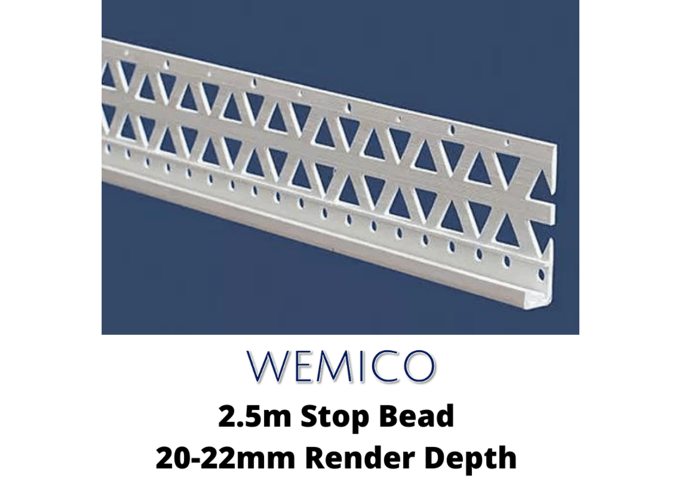 Wemico WHITE X 5 Wemico R20 PVC Stop Bead 2.5m